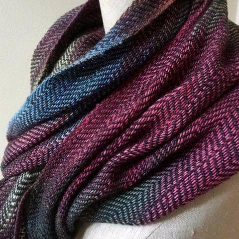 Cabito Wool Color Pool Woven Scarf Pattern | Darn Good Yarn - eco-friendly yarn + boho clothing
