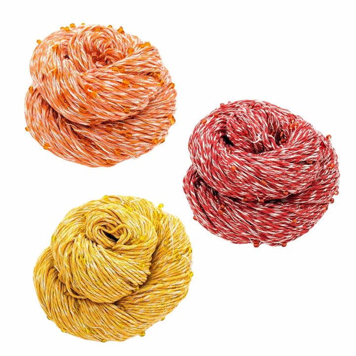 Surplus Discontinued Colors: Chakra Beaded Cotton Yarn - Darn Good Yarn