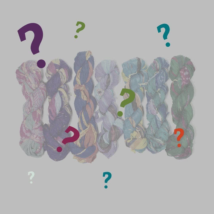 Assorted colors of chiffon ribbon yarn