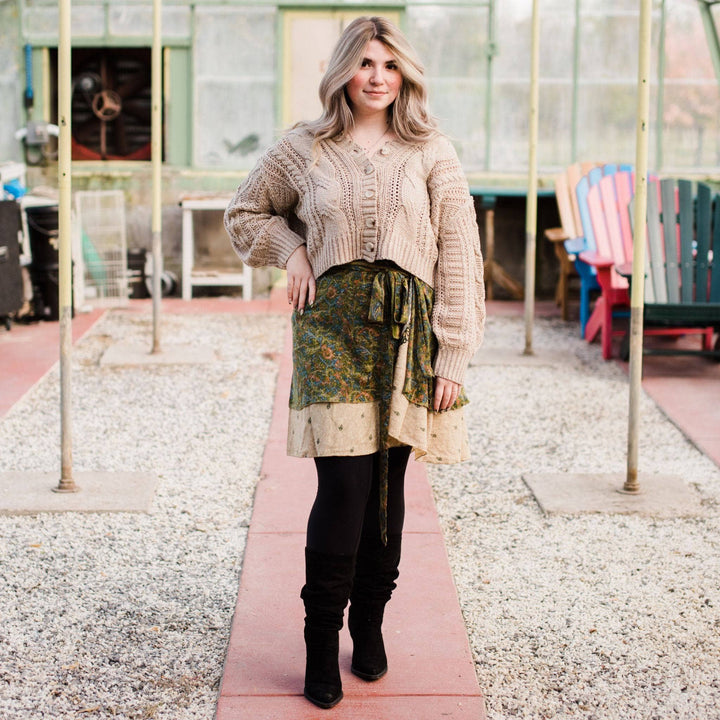 Knee-Length: "Mini" Sari Wrap Skirts - Darn Good Yarn