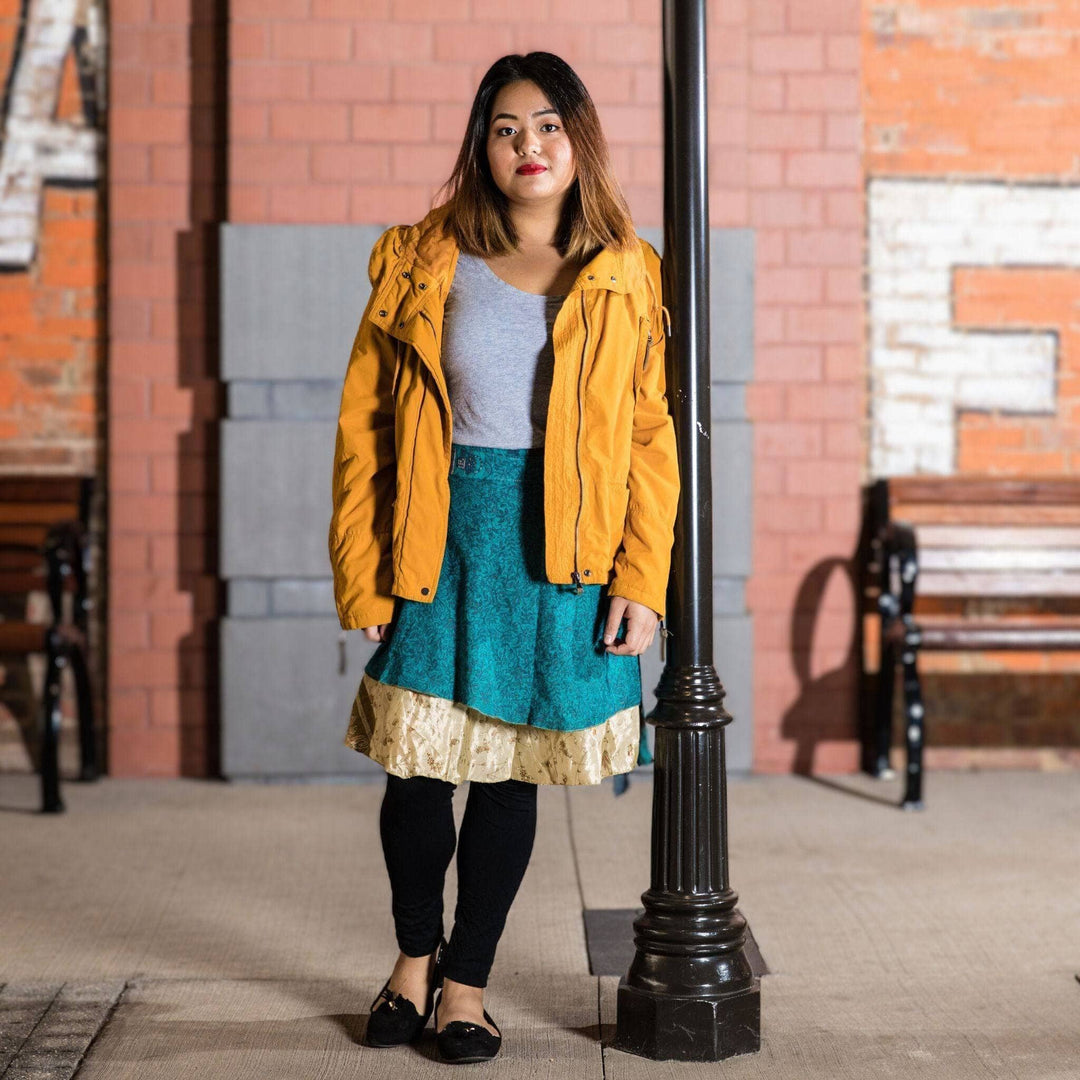 Knee-Length: "Mini" Sari Wrap Skirts - Darn Good Yarn