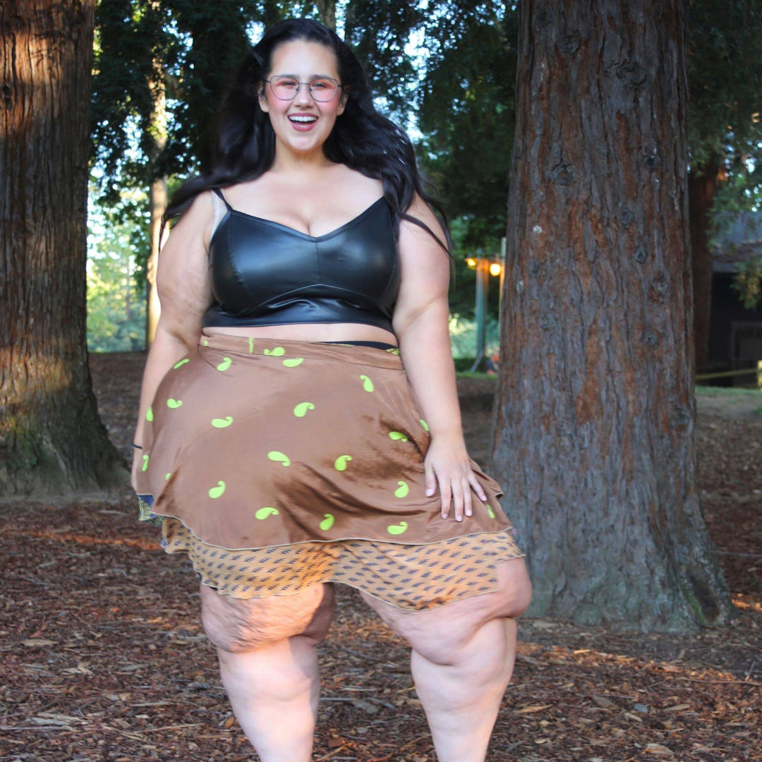 Knee-Length: "Mini" Sari Wrap Skirts - Darn Good Yarn