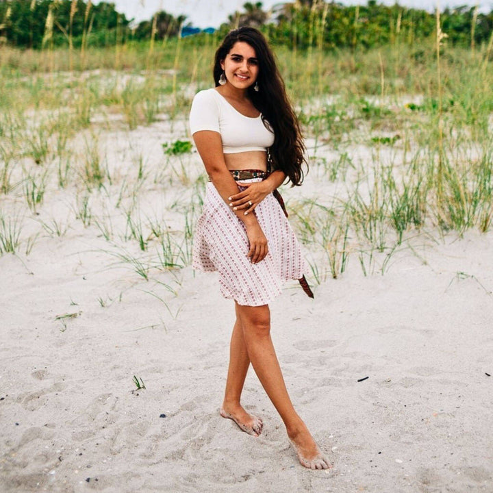 Knee-Length: "Mini" Sari Wrap Skirts - Darn Good Yarn