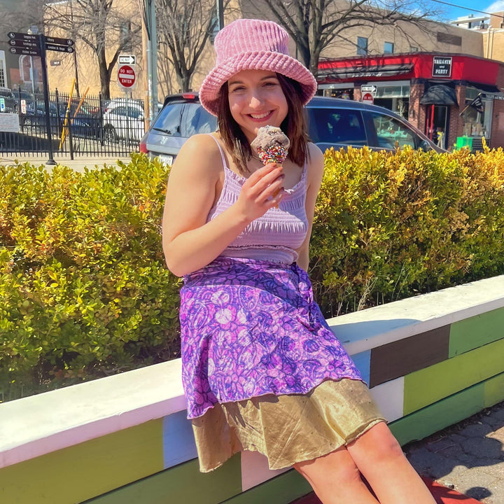 Knee-Length: "Mini" Sari Wrap Skirts - Darn Good Yarn