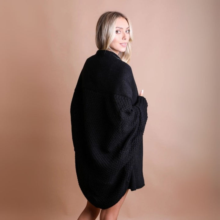 Darn Good Yarn: Limited Edition: Woodstock Dreams Bat Sleeve Knit Cardigan, Clothing and Accessories