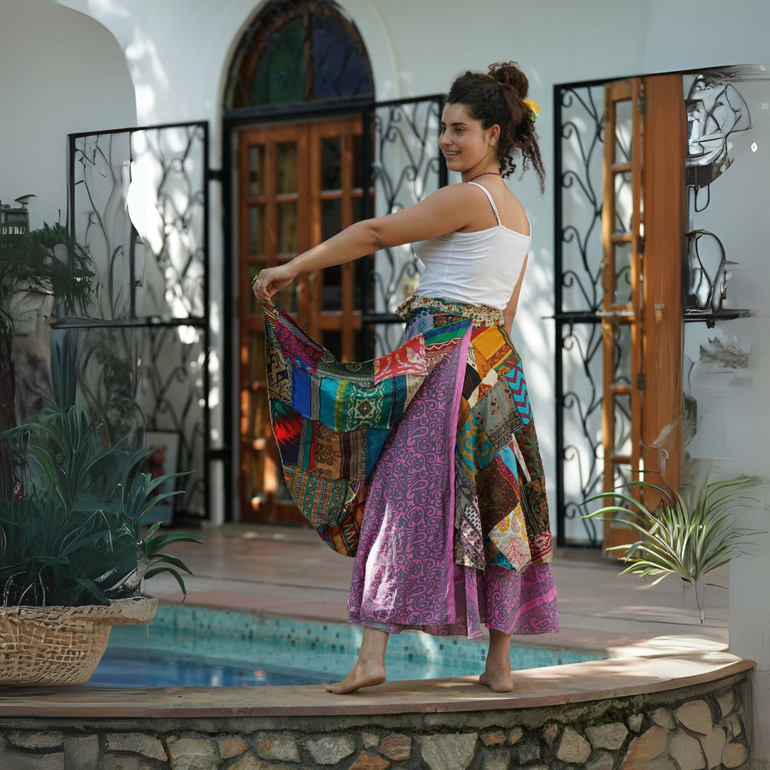 Darn Good Yarn: Limited Edition: Woodstock Dreams Country Road Skirt, Clothing and Accessories