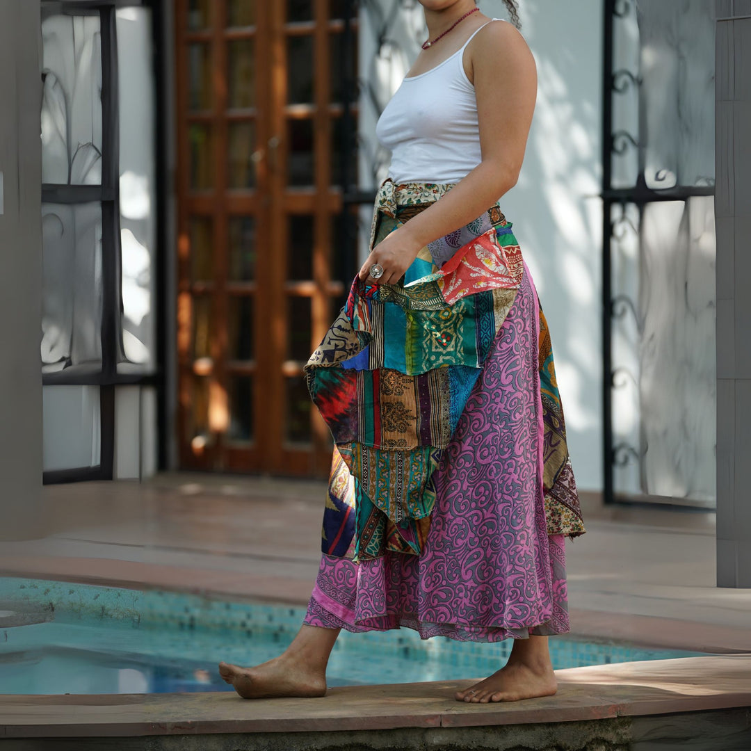 Darn Good Yarn: Limited Edition: Woodstock Dreams Country Road Skirt, Clothing and Accessories