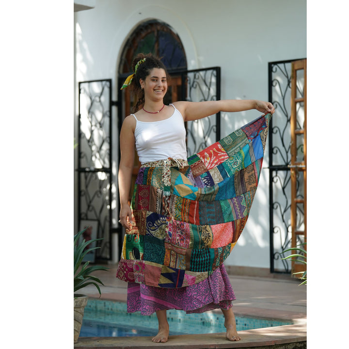 Darn Good Yarn: Limited Edition: Woodstock Dreams Country Road Skirt, Clothing and Accessories