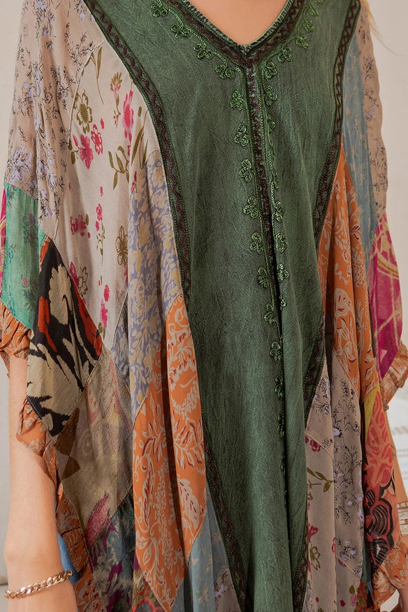 Darn Good Yarn: Limited Edition: Woodstock Dreams Embroidered Colorblock Shrug, Clothing and Accessories