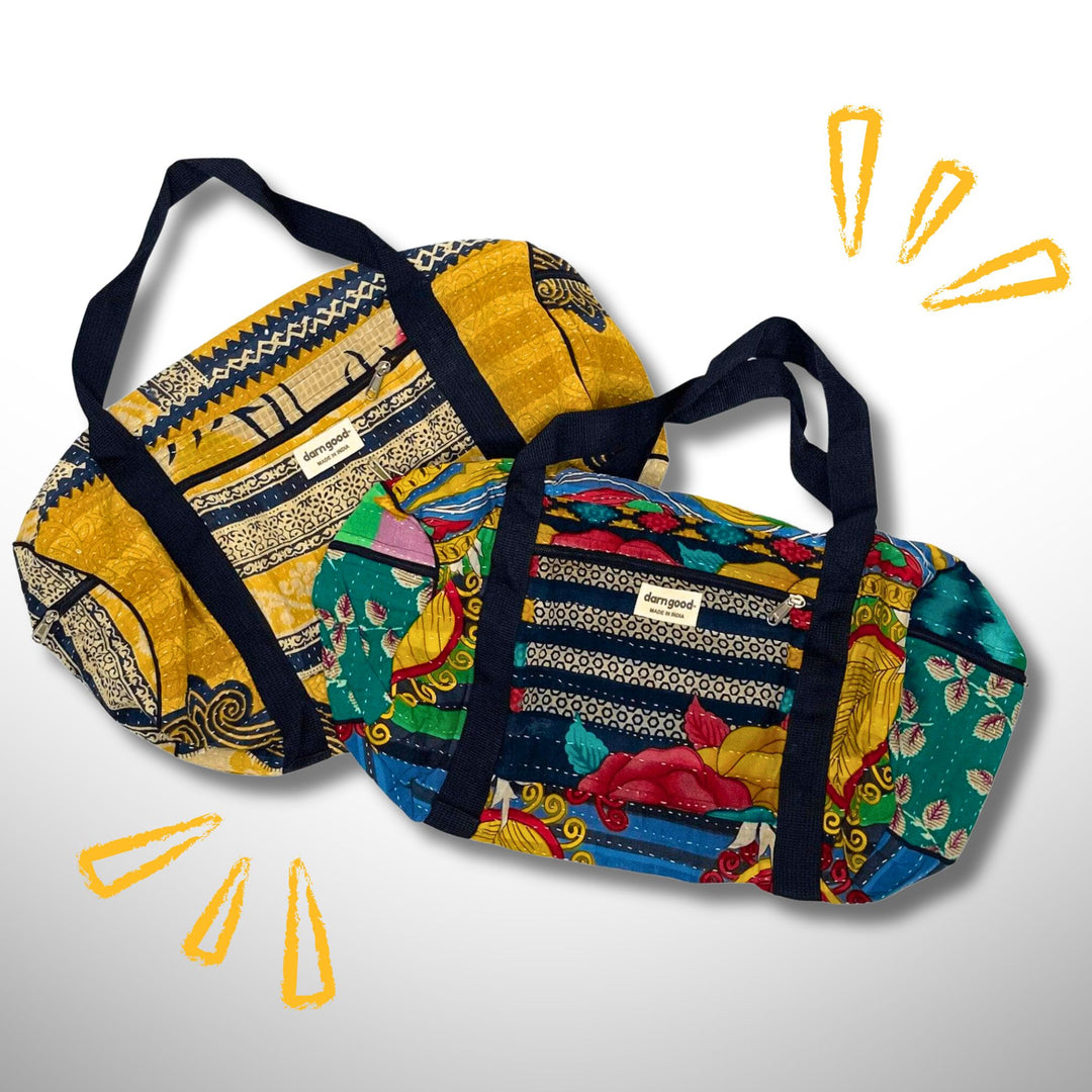 Darn Good Yarn: Overnight Kantha Travel Bag, Clothing and Accessories