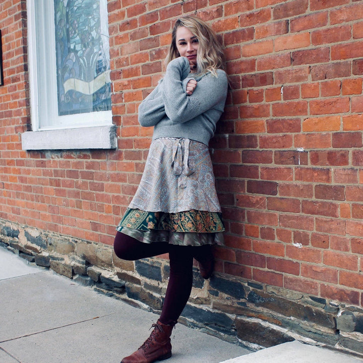 Sari Wrap Skirt - Witching Hour - Darn Good Yarn