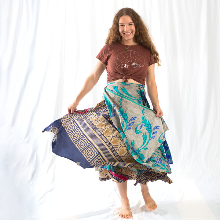 Sari Wrap Skirt - Witching Hour - Darn Good Yarn