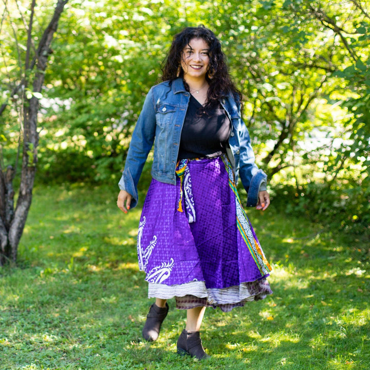 Sari Wrap Skirt - Witching Hour - Darn Good Yarn