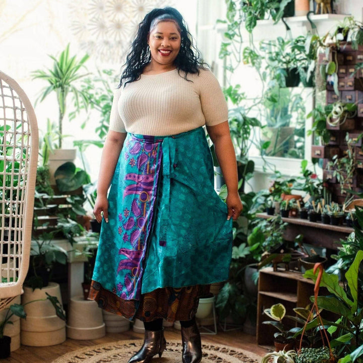Sari Wrap Skirt - Witching Hour - Darn Good Yarn