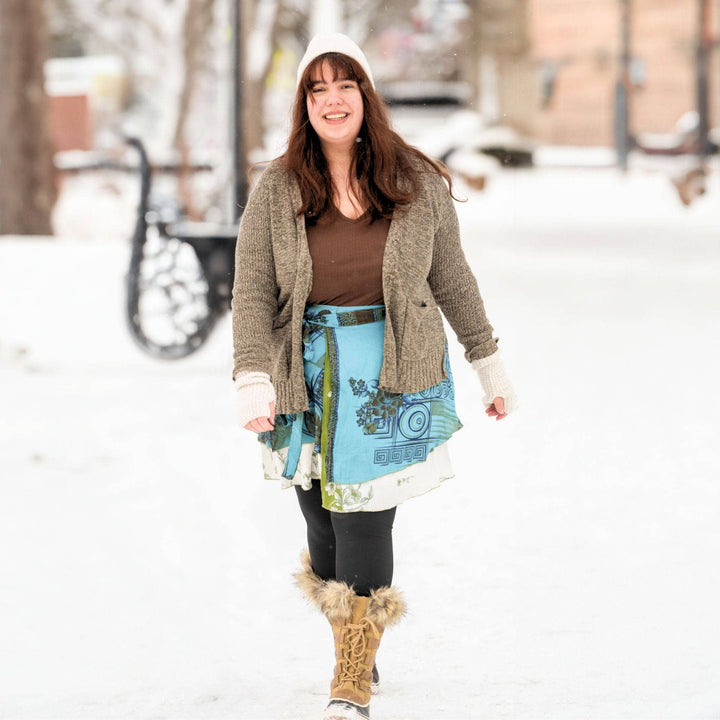 Sari Wrap Skirt - Witching Hour - Darn Good Yarn