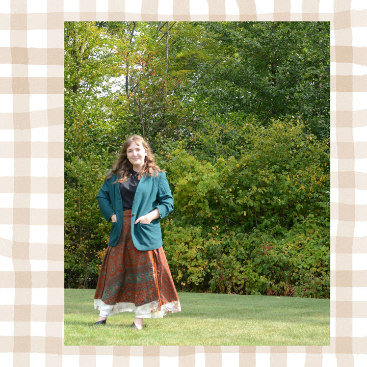 Darn Good Yarn: Special Edition Skirt: Harvest Hues The Original Sari Wrap Skirt, Clothing and Accessories