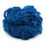 Silk yarn donut ball in Caribbean Ocean (blue) on a white background