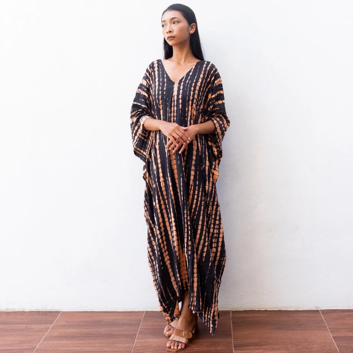 Limited Edition: Woodstock Dreams Tie Dye Long Kaftan Dress