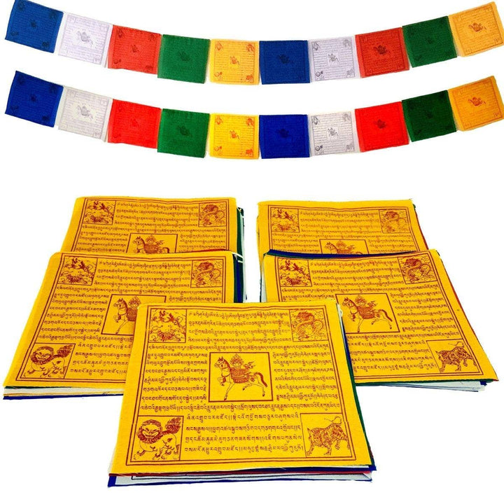 Tibetan Prayer Flags – Cotton & Rayon Buddhist Flag Bunting