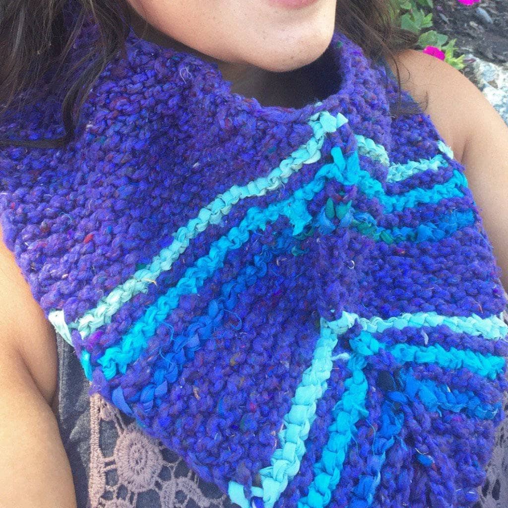 Darn Good Handkerchief Cowl Knit Kit | Darn Good Yarn - eco-friendly yarn + boho clothing