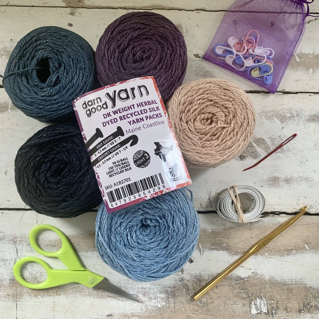 Ebb & Flow Silk Shrug Pattern | Darn Good Yarn