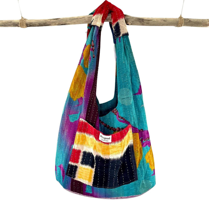 Exotic Voyage Oversized Kantha Bag - Darn Good Yarn