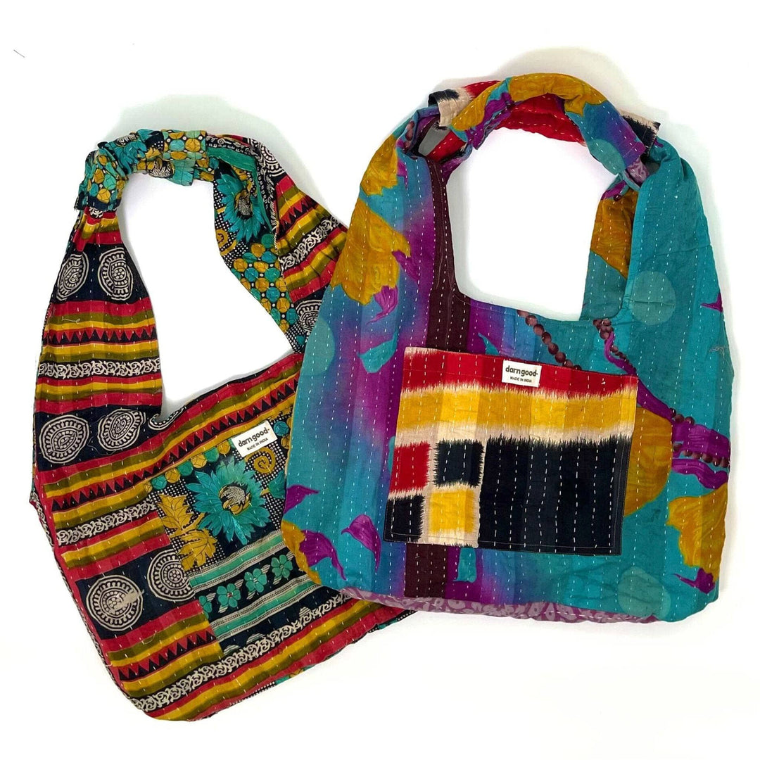 Exotic Voyage Oversized Kantha Bag - Darn Good Yarn