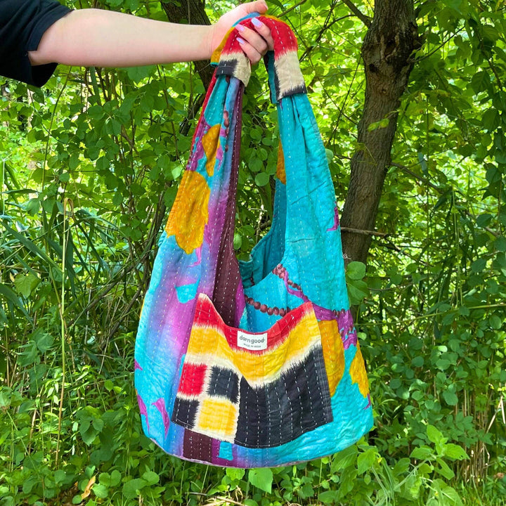 Exotic Voyage Oversized Kantha Bag - Darn Good Yarn