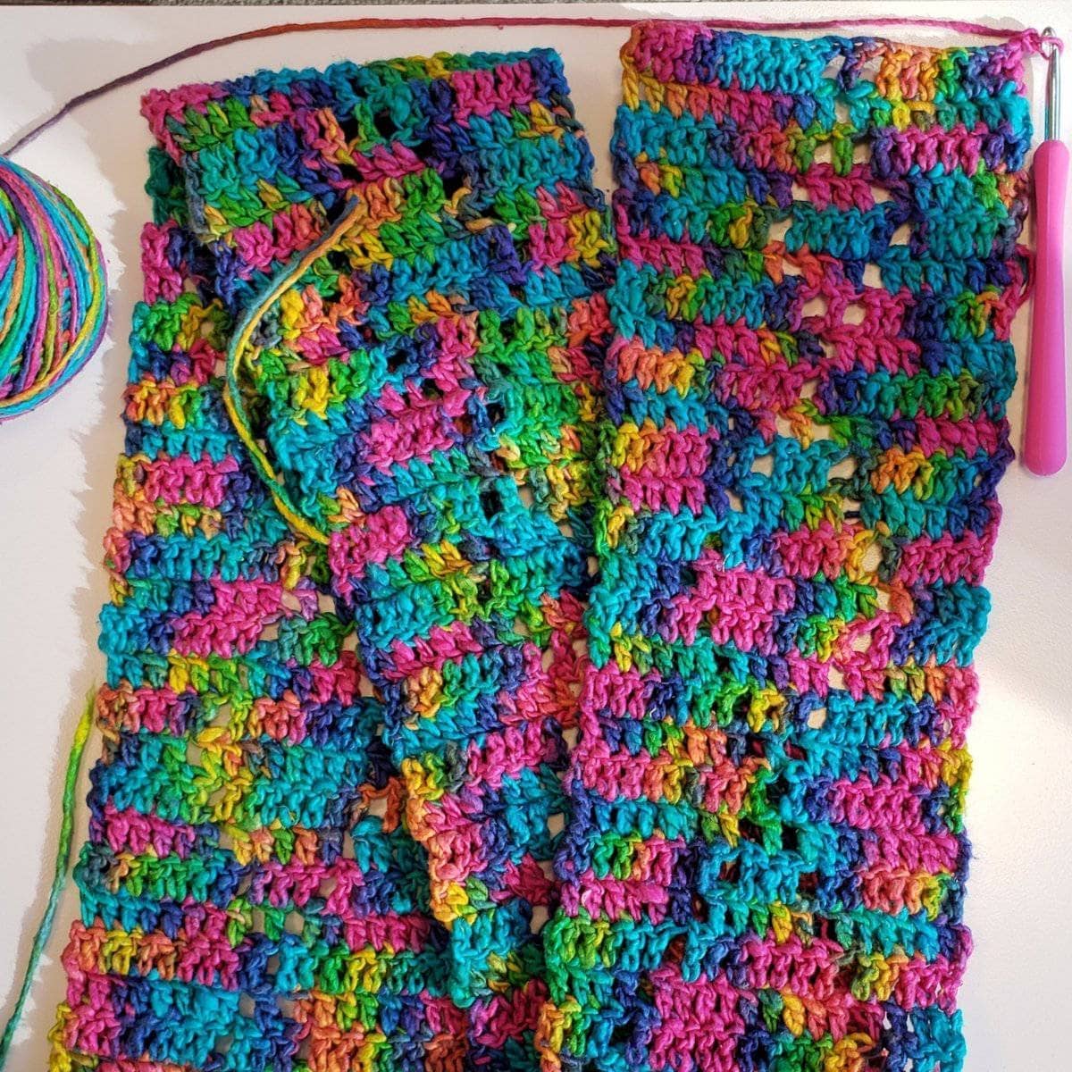 Graduating Diamonds Scarf Pattern | Darn Good Yarn