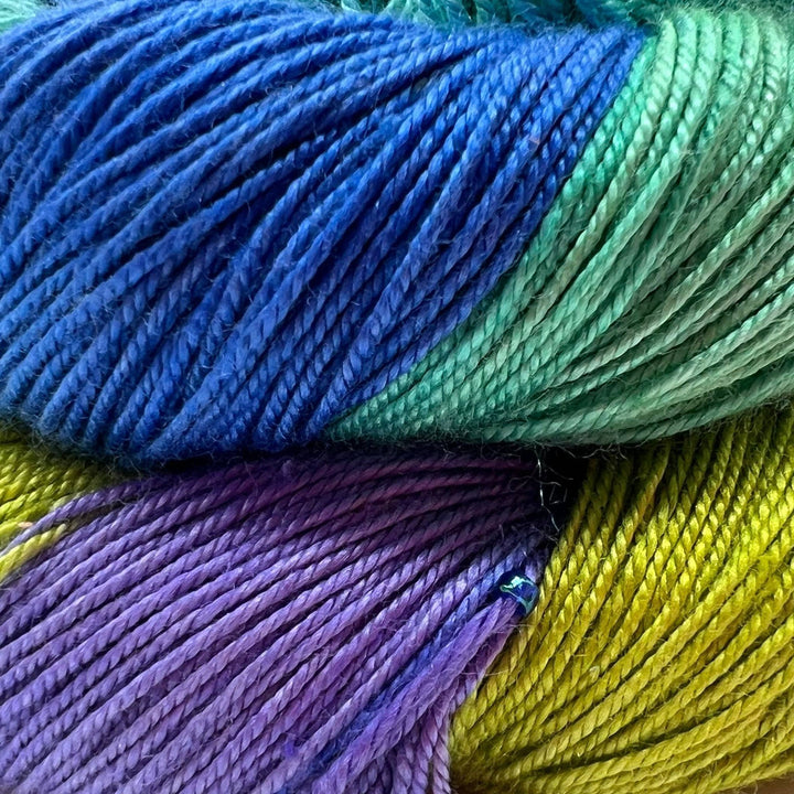 Hand Beaded Silk Yarn - Darn Good Yarn