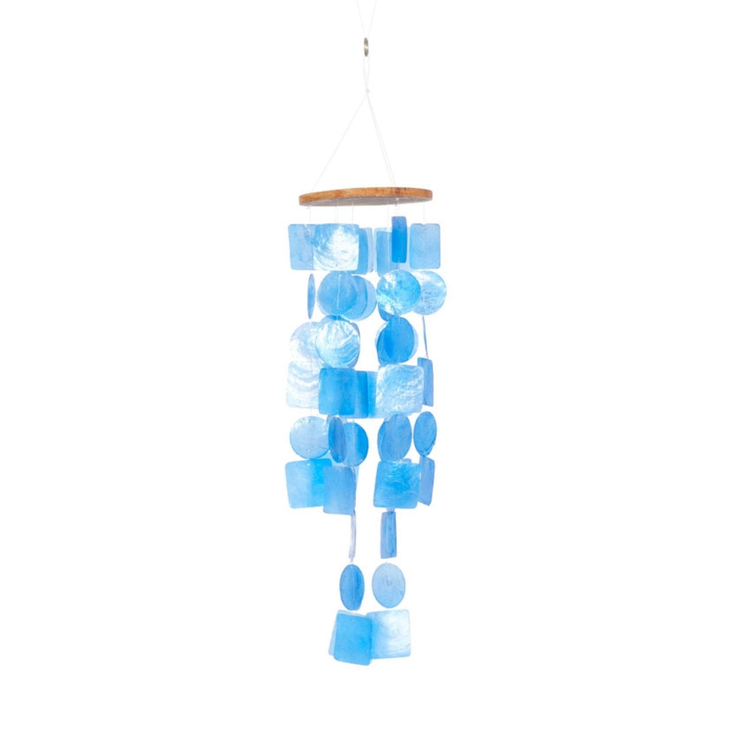 Darn Good Yarn: Capiz Shell Waterfall Windchime, Home Decor