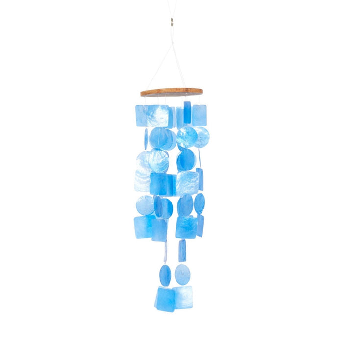 Darn Good Yarn: Capiz Shell Waterfall Windchime, Home Decor