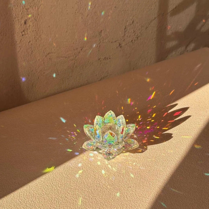 Darn Good Yarn: Lotus Flower Desktop Suncatcher, Home Decor