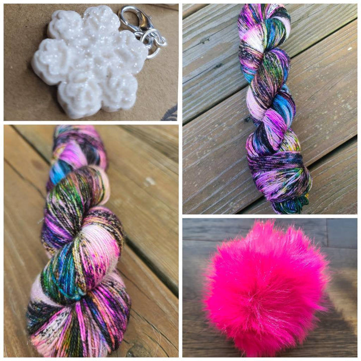 Darn Good Yarn: Woolen Winter Hat kits/pom/snowflake charm, Yarn