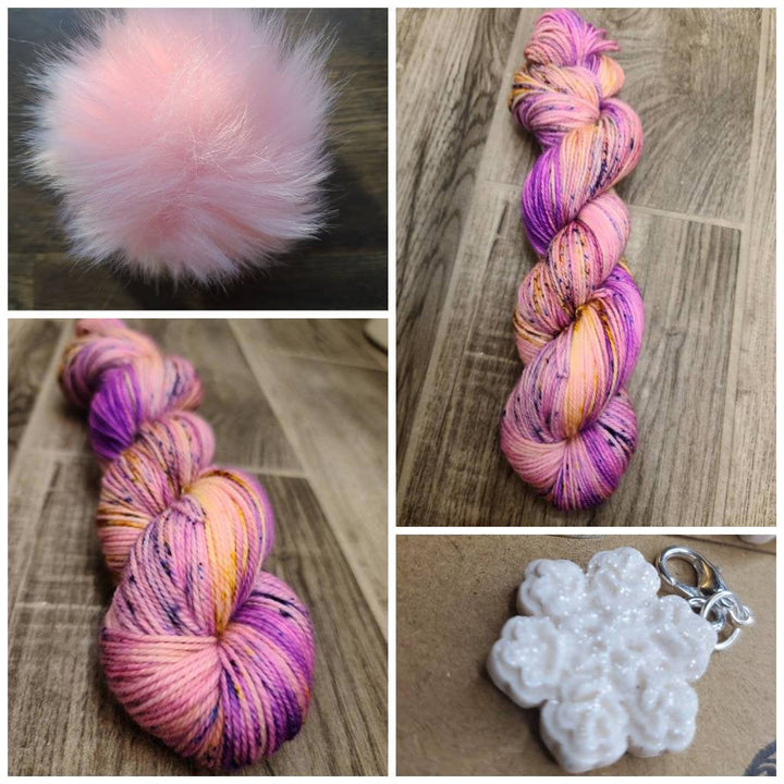 Darn Good Yarn: Woolen Winter Hat kits/pom/snowflake charm, Yarn