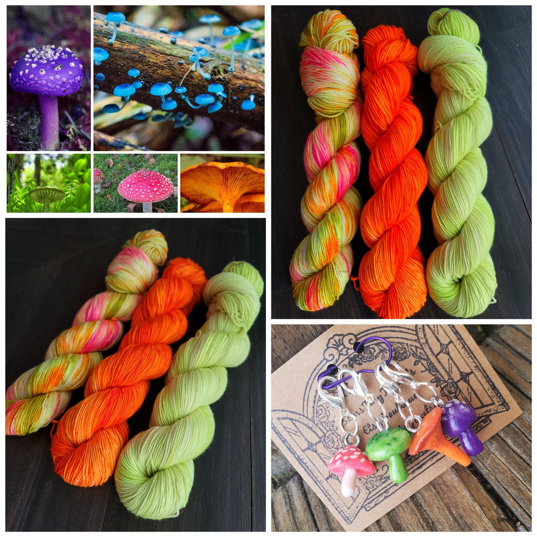 Darn Good Yarn: Fairy Ring 3 skein kit, 