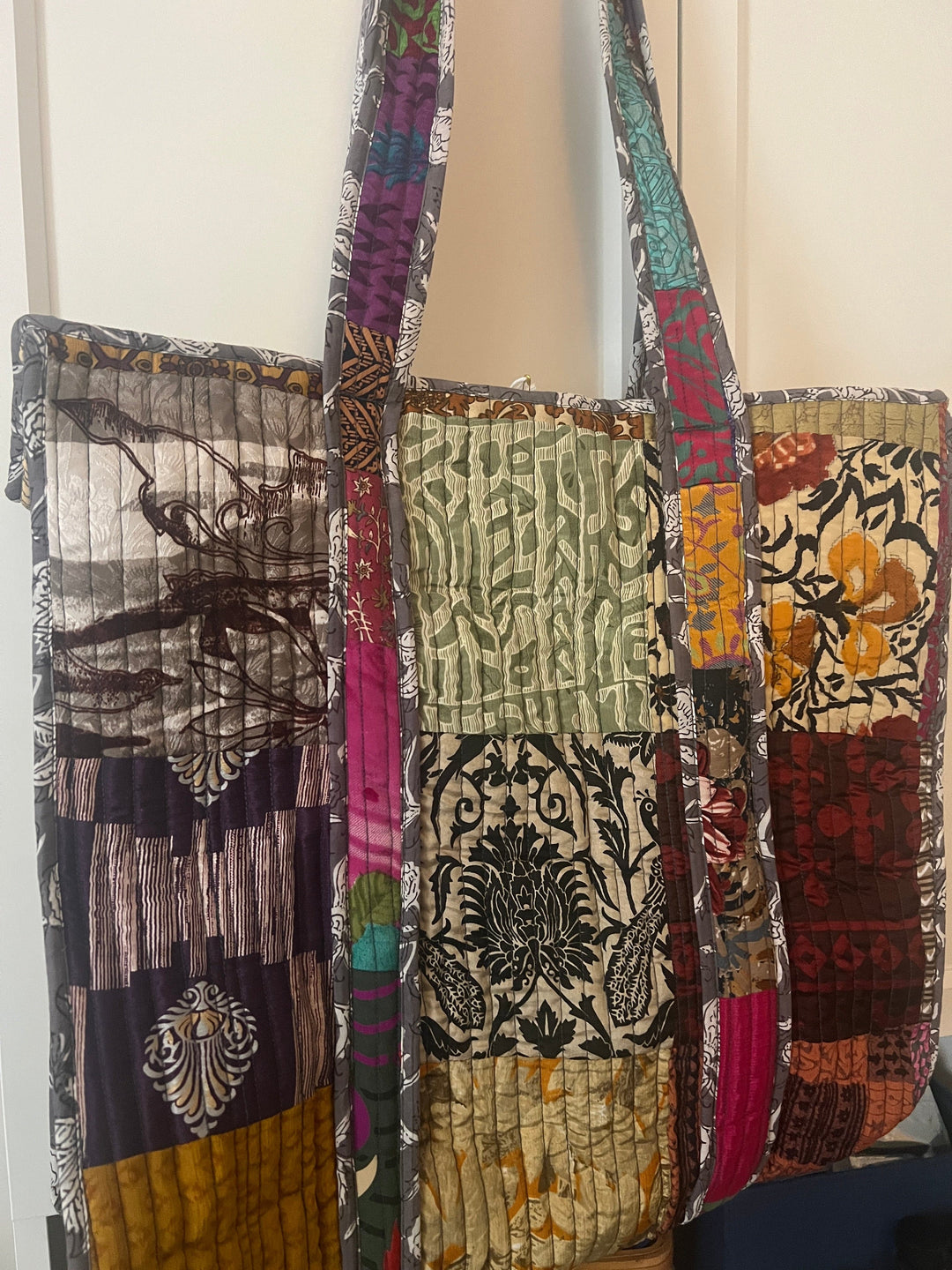 Quilted Cotton Tote - Darn Good Yarn