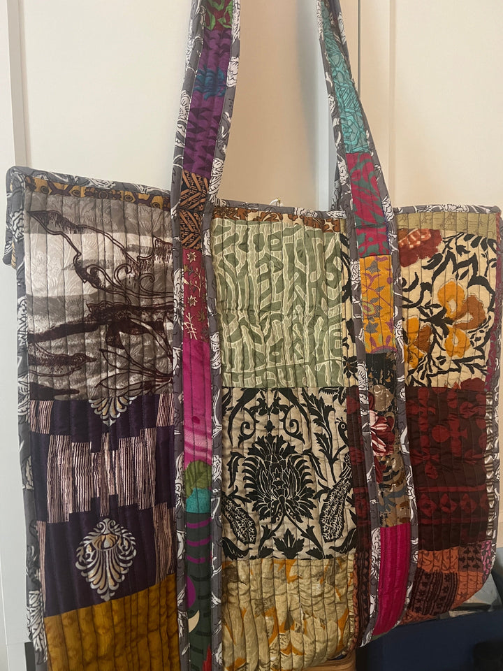 Quilted Cotton Tote - Darn Good Yarn
