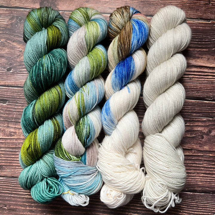 Darn Good Yarn: Woolen wild & free 4 skein kit, Yarn