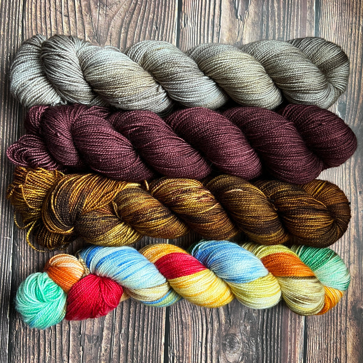 Darn Good Yarn: Woolen wild & free 4 skein kit, Yarn