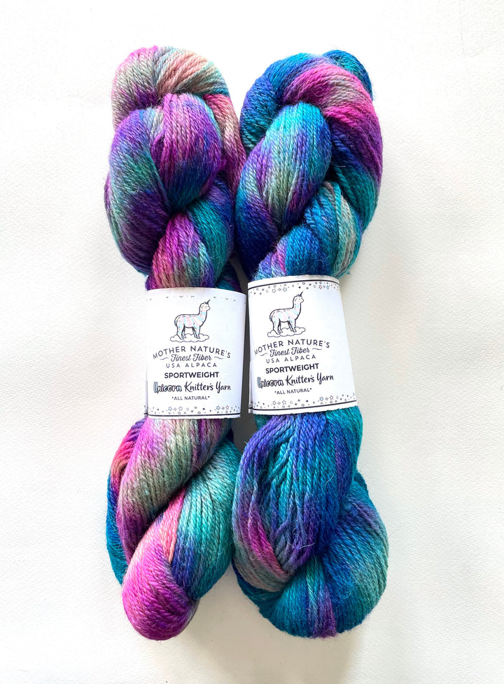 Darn Good Yarn: Sport Alpaca & Merino Hand Painted Yarn, 