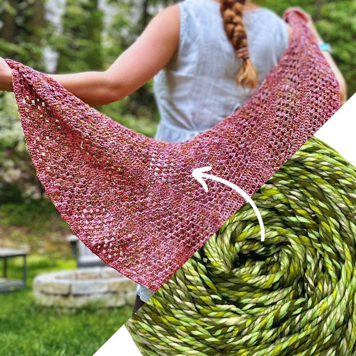 A Walk in the Garden Shawl Crochet Kit - Darn Good Yarn