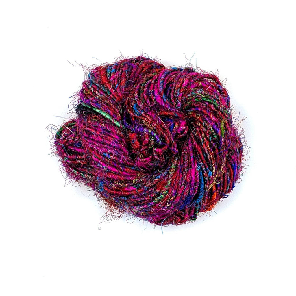 1 Quality Recycled Soft Silk Sari RIBBON Knit Crochet Woven Yarn 1 Quality Recycled Soft Silk Sari RIBBON Knit Crochet Woven Yarn