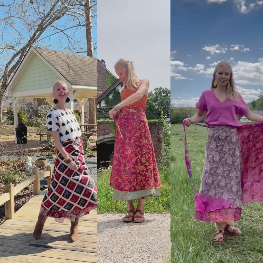 Sari Wrap Skirts - Discovery 3-Pack