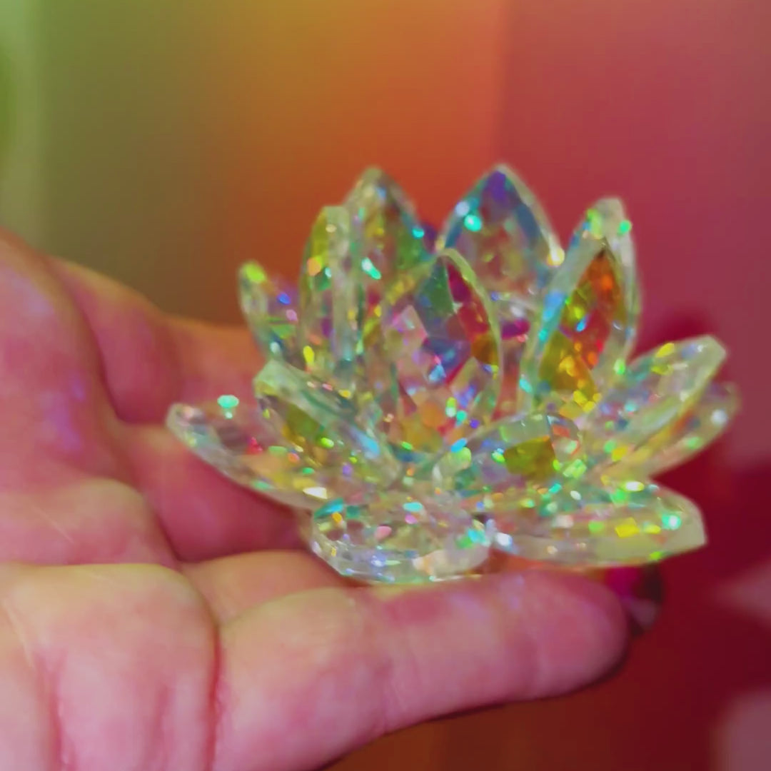 Lotus Flower Desktop Suncatcher