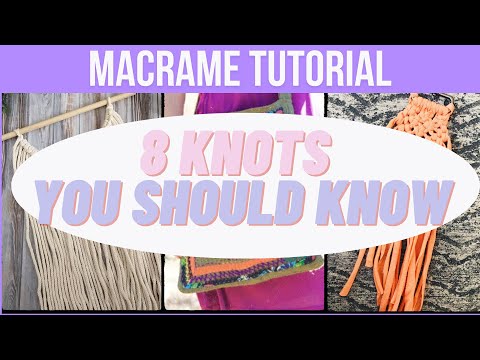 Darn Good Yarn's Macrame Wall Hanging DIY Kit "8 Knits You Should Know" tutorial