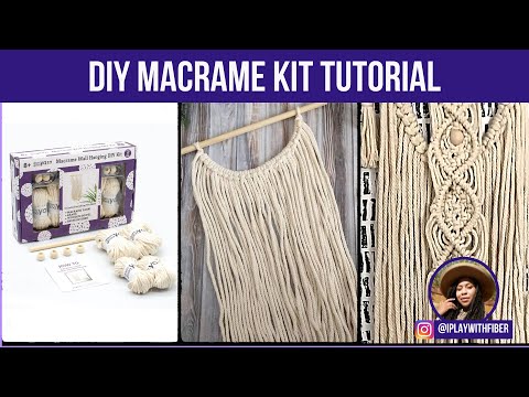 DIY Macrame Kit Tutorial video: Learn macrame with Darn Good Yarn's DIY Macrame Wall Hanging Kit, perfect for beginners.