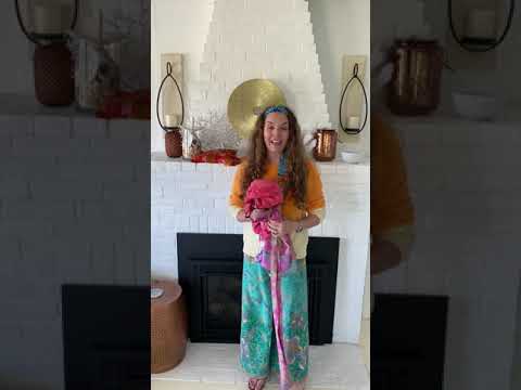 Founder and CEO of Darn Good Yarn, Nicole Snow, explains how to wear your Reversible Recycled Sari Silk Wrap Skirt, how our skirts are made from 100% recycled materials