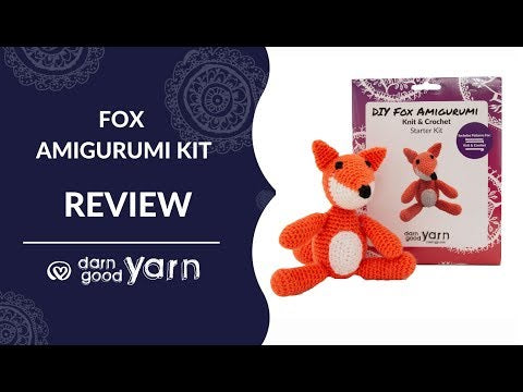 Video explaining an Amigurumi Starter Kit for a Stuffed Knit or Crocheted Fox Amigurumi