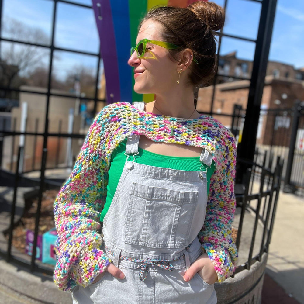 Rainbowlero Sleeves - Crochet Pattern - Darn Good Yarn